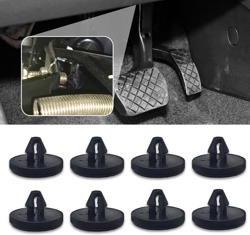 HEVLE 8PCS Brake Switch Stopper, Stopper Brake Switch Pad, Brake Light Switch Stopper, 90541-06036 Car Truck Auto Brake Pedal Pad, Automotive Clutch Pedal Stopper Fits for Most Cars (8PCS) - Image 1